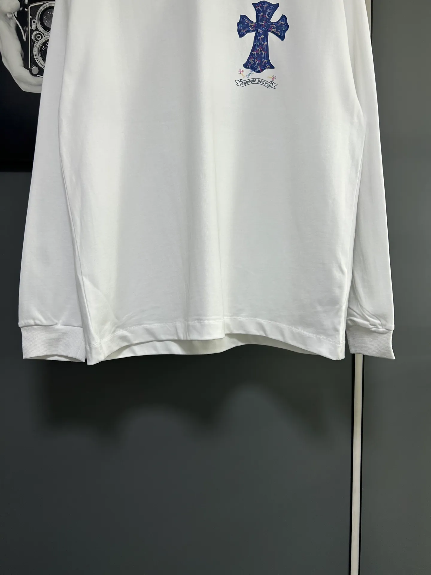P230 2026 new (exclusive) Chrome Hearts autumn and winter limited edition heavyweight high-weight long-sleeved T-shirt, customized Dreamweaver Yayun ribbed cotton designer concept style Fabric: Heavy 380g Size: S M L XL Color: White Black
